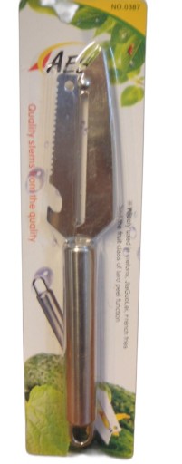obojstranná kovová škrabka na zeleninu, 23 cm