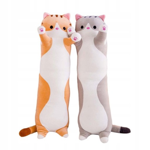 DLHÝ MASKOT MASKOT PLYŠOVÝ VANKÚŠ PRE MAČKU 50cm XXL