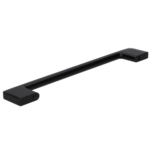 Moderná nábytková úchytka na kuchynské skrinky 160mm, čierny kov + skrutka