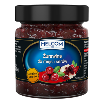 Brusnice k mäsu a syru 210g Helcom
