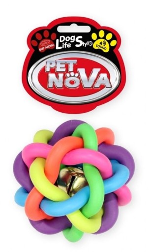 Lopta pre psa s rolničkou Pet Nova 10 cm
