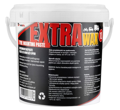 EXTRA Vosková montážna pasta na pneumatiky 1kg nemecká