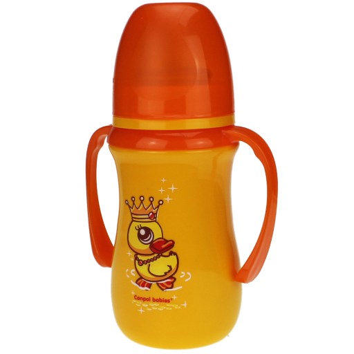 HRNEK NA TRÉNING FĽAŠU 240 ml STRIEBORNÁ FĽAŠA PRE DETI 6M+ CANPOL BABIES