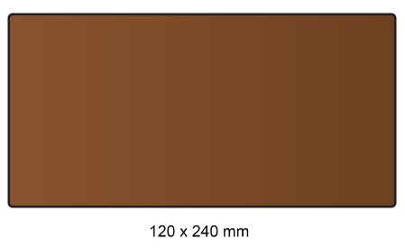 Samolepiaca plstená podložka 120x240 mm hnedá