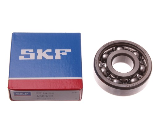 Ložisko motora 6303 C3 SKF SIMSON S50 ROMET OGAR 200 Mińsk 125 Jawa TS 350