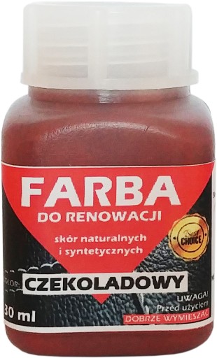 RENOVÁCIA KOŽE ČALÚNNEJ ČOKOLÁDOVÉ FARBY 30ml