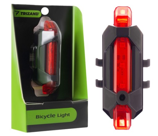 USB zadné svetlo na bicykel + CREE-T6 LED kábel
