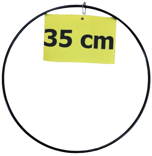 BLACK THICK 5mm prsteň/ráfik - lapač snov 35 cm