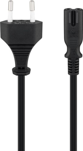 Napájací kábel osmička C7 2-pin Goobay čierny 5m