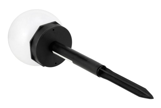 Solárne LED záhradné svietidlo, BIELA GUĽA, 10 cm, Vodotesné IP44
