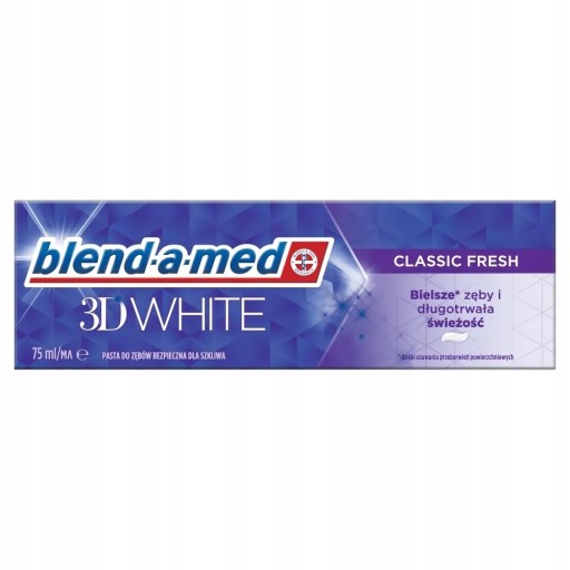 BLEND-A-MED 75ML 3D BIELA KLASICKÁ FRESH
