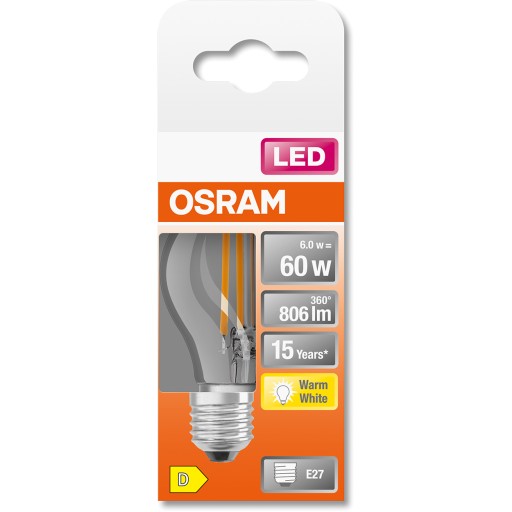 LED žiarovka SMALL BALL E27 6W = 60W 2700K OSRAM