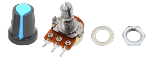 B10K-15mm lineárny otočný potenciometer s gombíkom