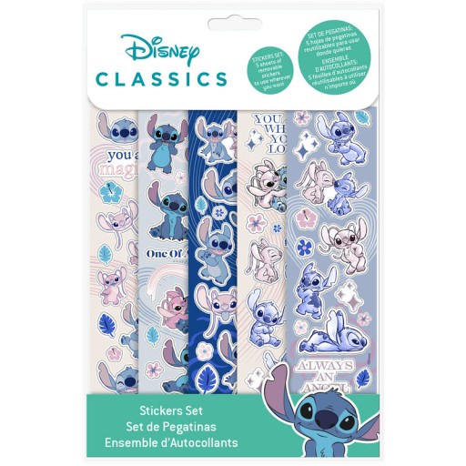opakovane použiteľné nálepky LILO AND STITCH