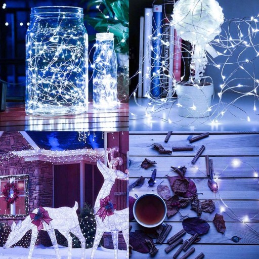 20 LED MicroLED SVIETIDIEL NA VIANOČNÝ STROMČEK NAPÁJANÝCH BATÉRIOU