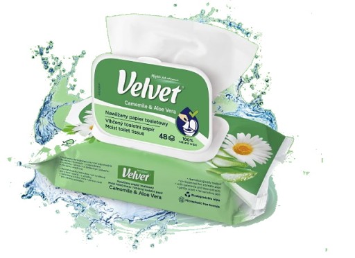 Bežný Expert a vlhčený toaletný papier, dva druhy intímnej hygieny Velvet