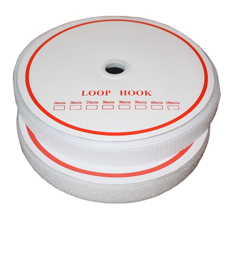VELCRO TAPE, VELCRO 20 mm/50 metrov, biela sada