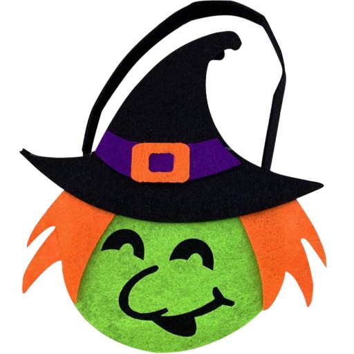 KOŠÍK KOŠÍK PLSTENÝ NÁDOB NA SLADKOSTI HALLOWEENSKÉ CUKROVINKY KAPACITA TEKVINY