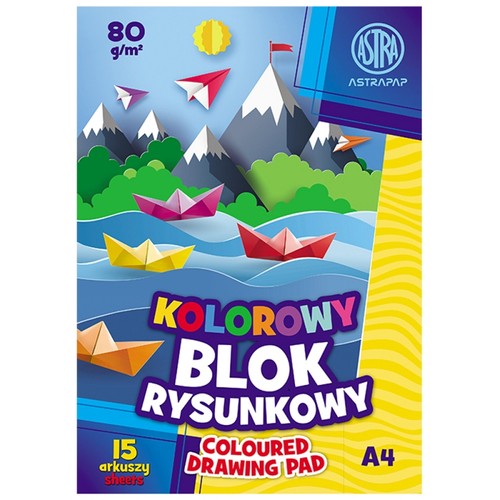 FAREBNÝ BLOK ASTRA A4 15 listov 80g ŠKOLSKÉ UM