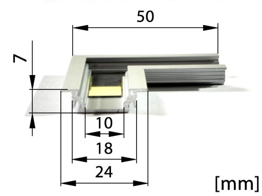 PL15KB PROFIL pre LED GROVE ANGLE CONNECTOR ŚWIDNIK