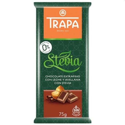 Mliečna čokoláda s lieskovými orieškami a stéviou 75 g