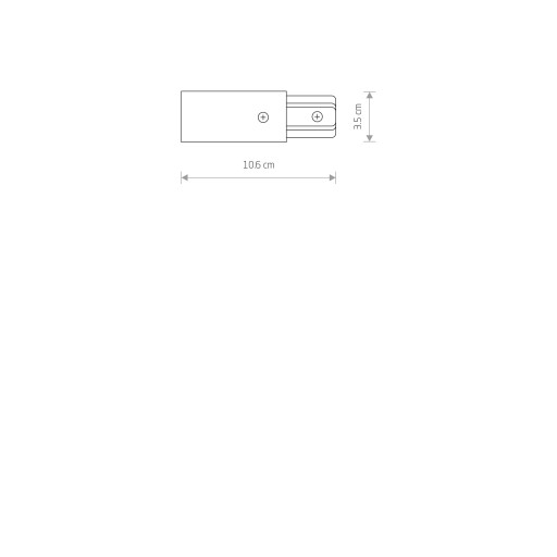 PROFIL POWER END CAP biela 9462 Nowodvorski