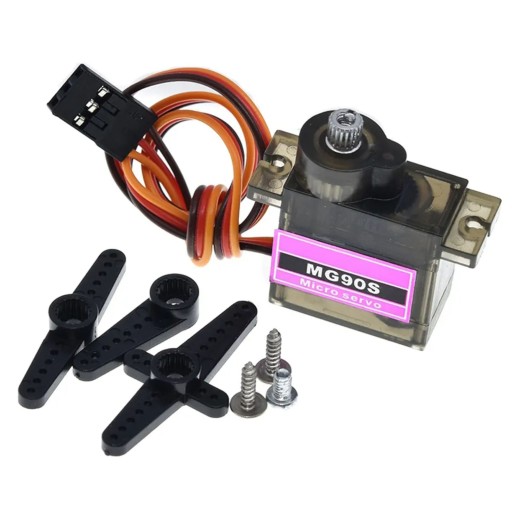 SERVO MECHANIZMUS SERVO SERVO MG90S TowerPRO KOVOVÉ OZUBENÉ PREVODY