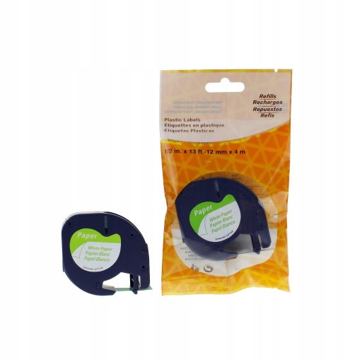 DYMO LetraTag páska 12mmx4m biely 59421 papier