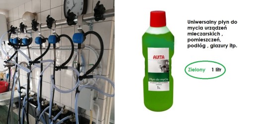 Kvapalina na čistenie mliečnych zariadení, zelená, 1l