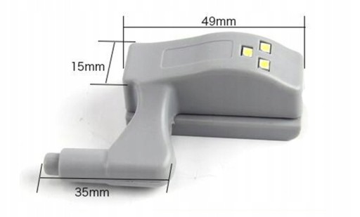 2x SUPER SVIETIDLO DO SKRIŇKY NA VÝPÁTOVÉ DVERE, 3LED