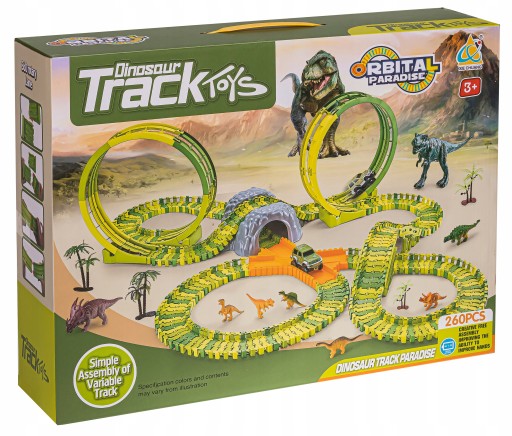 AUTÍČKO NA AUTOdráhu DINOSAUR PETLA 260 ks.