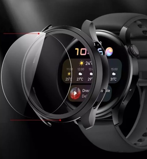 Púzdro HUAWEI WATCH 3 46MM RÔZNE FARBY TEPOVANÉ SKLO