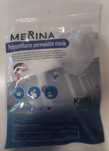5x KN95 MASKA klip MASKY MASKY na ústa nos