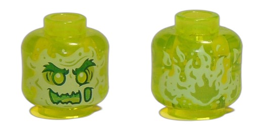 LEGO Hidden Side 28621pb0006 HEAD trans-neon (1g)