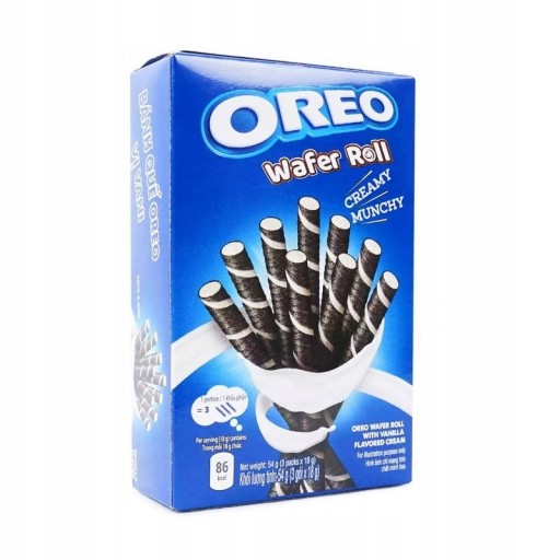 Oreo Wafer Roll Vanilka s vanilkovým krémom 54 g