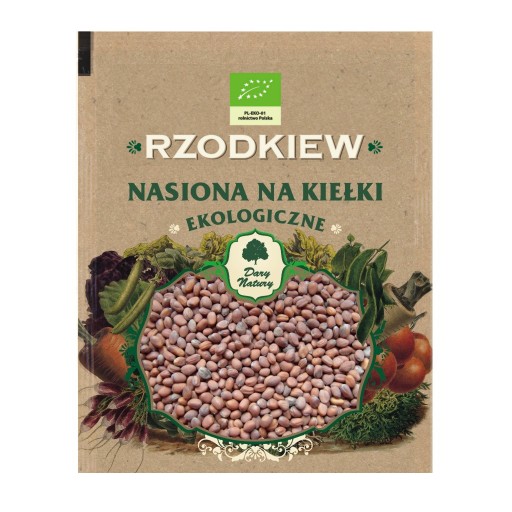 Bio semienka reďkovky na klíčky 30 g Dary Natury