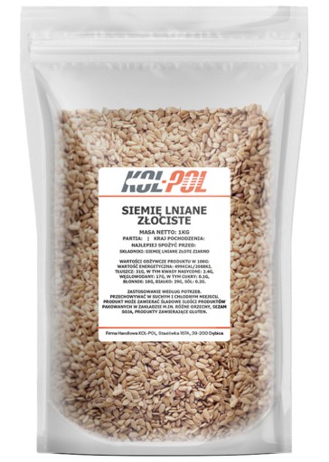 ZLATÉ LANOVÉ 1kg Kvalitné zlaté semienka | KOL-POL