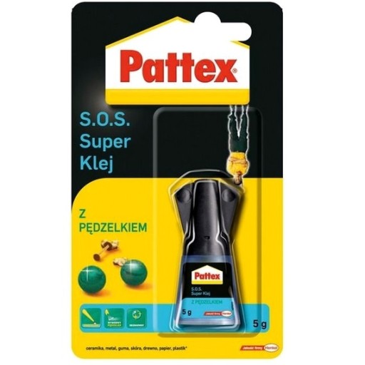 Sekundové lepidlo PATTEX so štetcom SUPER S.O.S. 5 g