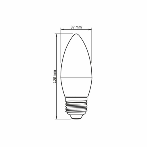 VIDEX úsporná LED žiarovka 7W E27 630lm neutrálna farba