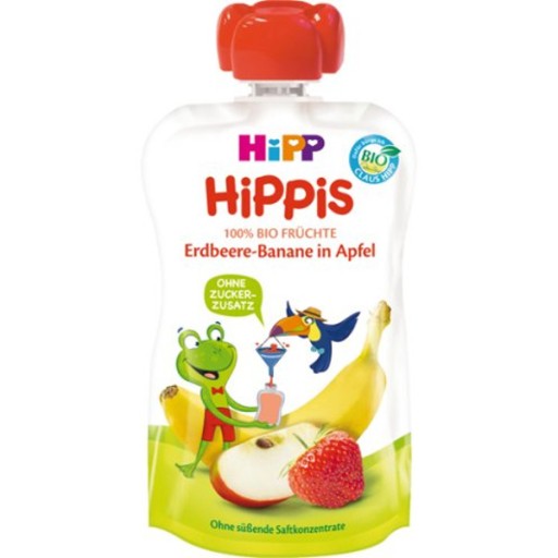 HiPP HiPPiS BIO Jahodová, jablková a banánová pena