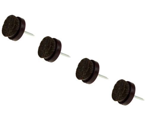 20 x klzák, klzák, plsť, nábytková noha, 17 mm