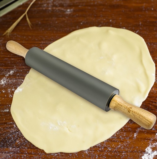 VEĽKÝ SILIKÓNOVÝ VALEC NA CESTO NA PIZZU, XXL OTOČNÝ