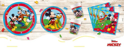Papierové taniere MICKEY MOUSE Mickey Disney Birthday Party 20cm 8 ks.
