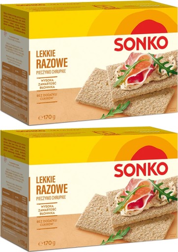 Sonko svetlý chlieb celozrnný 170g x2