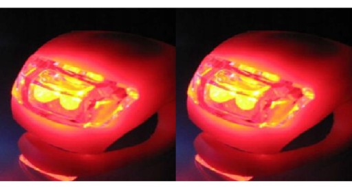 SVETLÁ NA BICYKEL SVETLÁ 2 LED - 2 KS + BATÉRIE