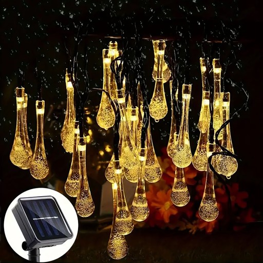 SOLAR GARLAND záhradné LED svietidlo na balkón, 8 režimov, 6 m, 40 žiaroviek