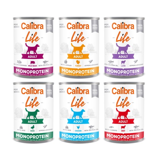 Calibra Life Dog Monoproteínová konzerva na diviaka 400g