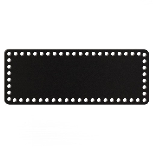 čierny základný košík dno 13x34cm HDF obdĺžnik