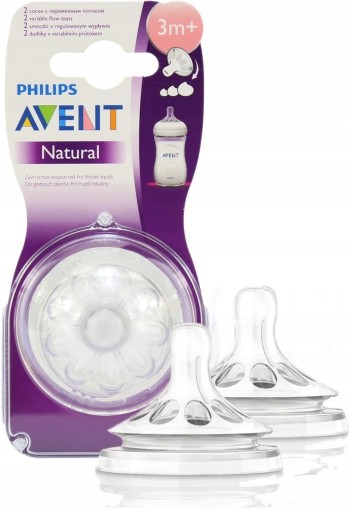 Avent Natural cumlík trojprúdový 3m+ 2 ks