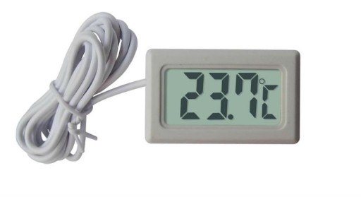 PANELOVÝ LCD TEPLOMER -50°C až 100°C BIELY
